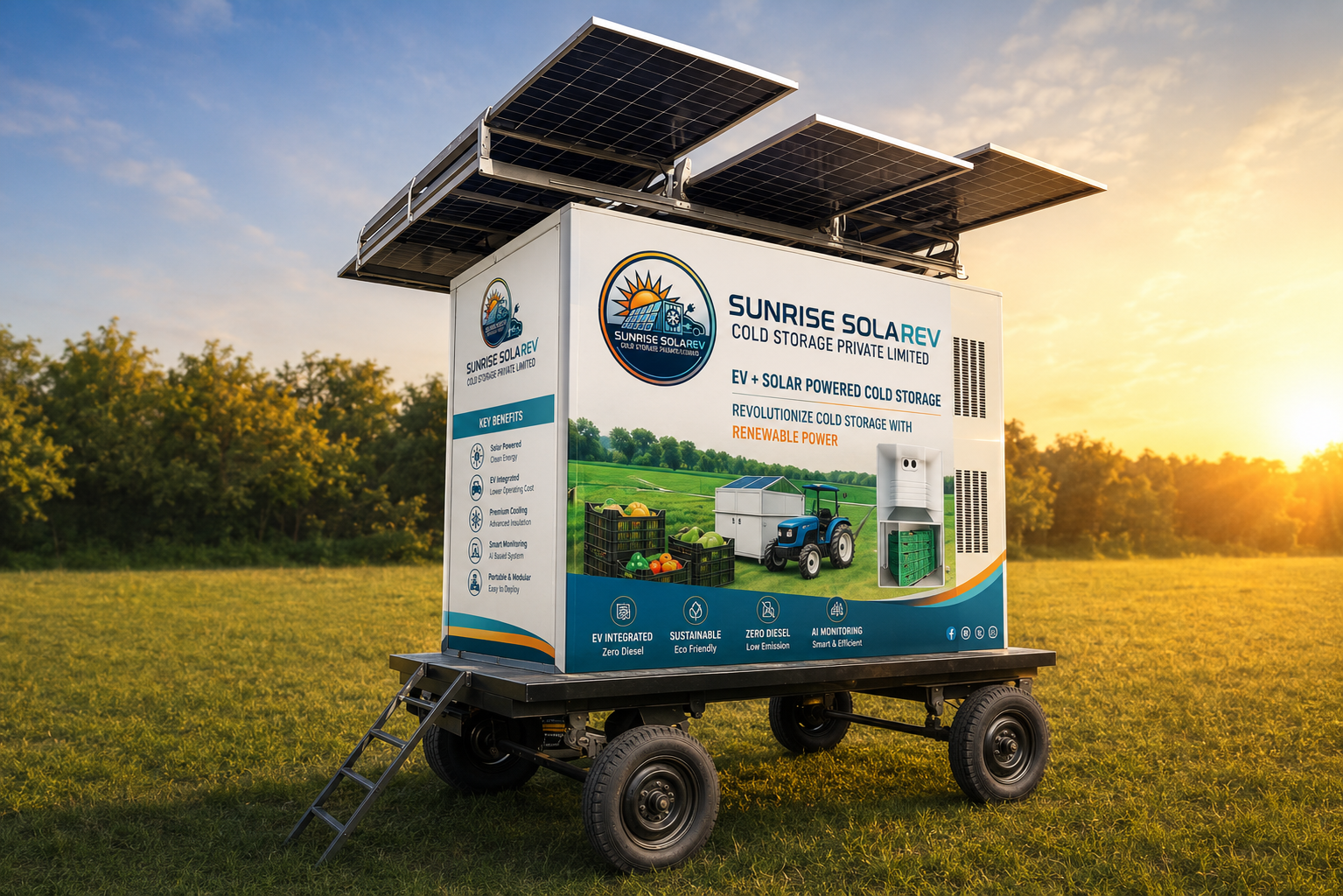 Solar-Powered EV Cold Storage in India